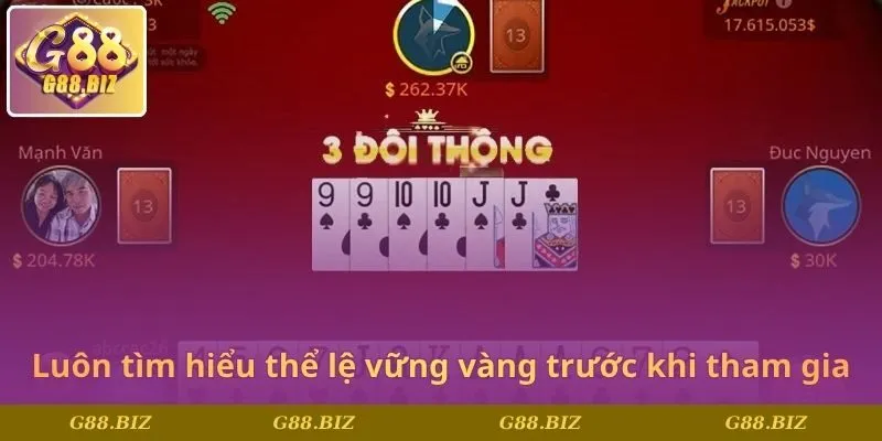 Luôn tìm hiểu thể lệ vững vàng trước khi tham gia