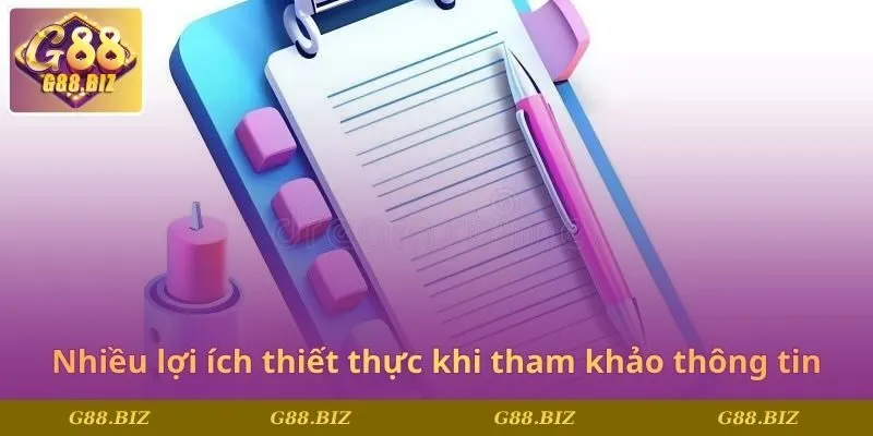 Nhiều lợi ích thiết thực khi tham khảo thông tin