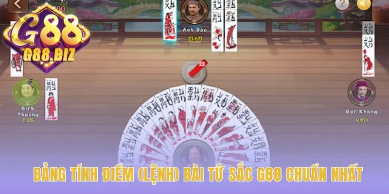 Tính điểm Bài Tứ Sắc dựa trên số Lệnh của các bộ đặc biệt